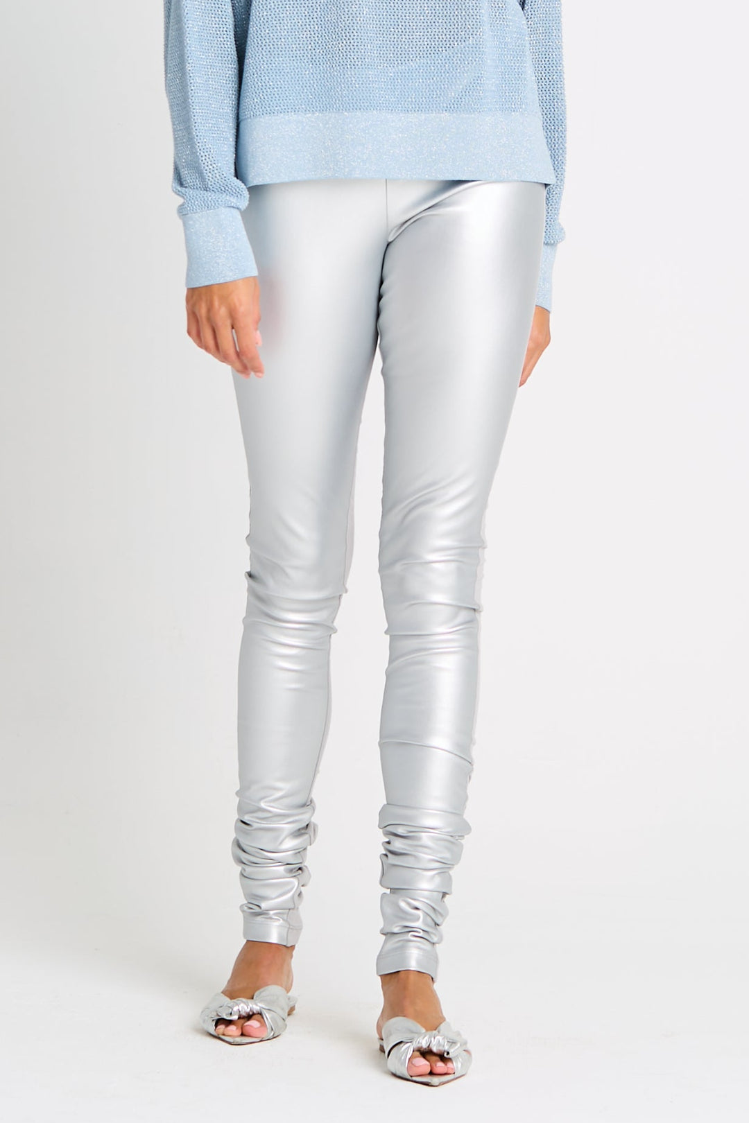 Holiday Vegan Leather Sexy Leggings