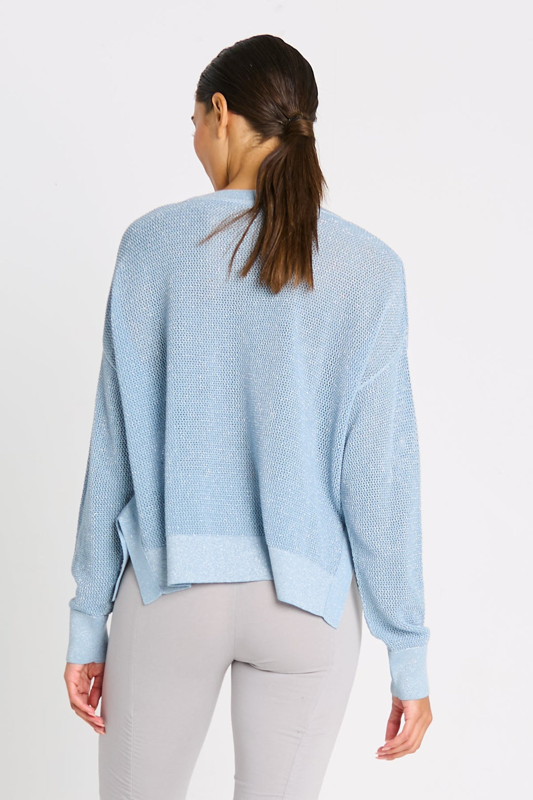 Pima Cotton Metallic Mini Seed Stitch