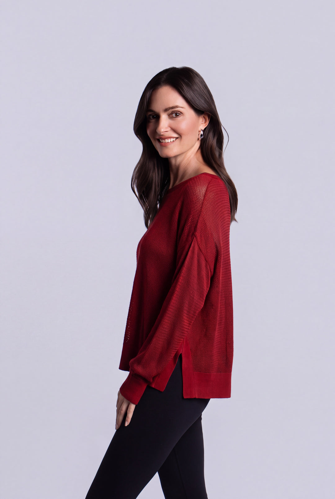 Pima Cotton Mini Seed Stitch - Ruby