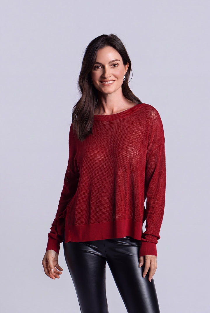 Pima Cotton Mini Seed Stitch - Ruby