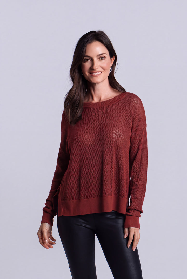 Pima Cotton Mini Seed Stitch - Henna