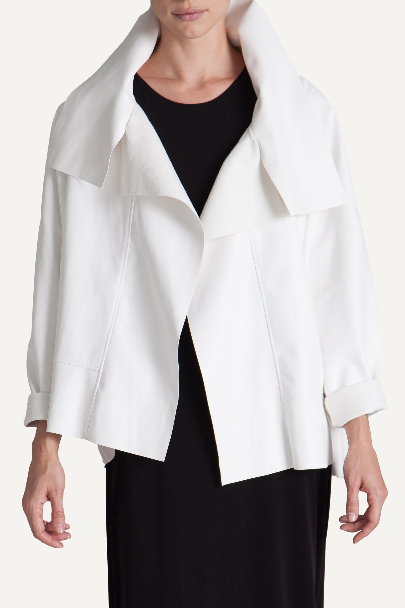 Vegan Leather Floppy Jacket