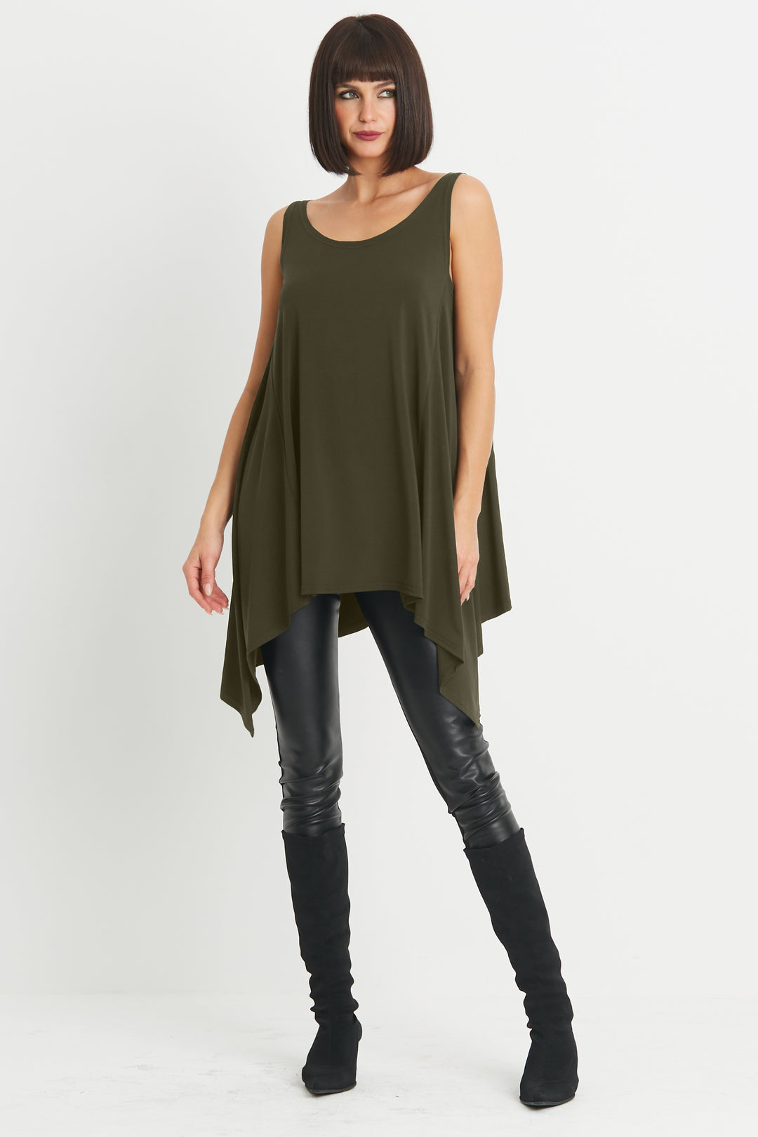 Matte Jersey Trapeze Tunic