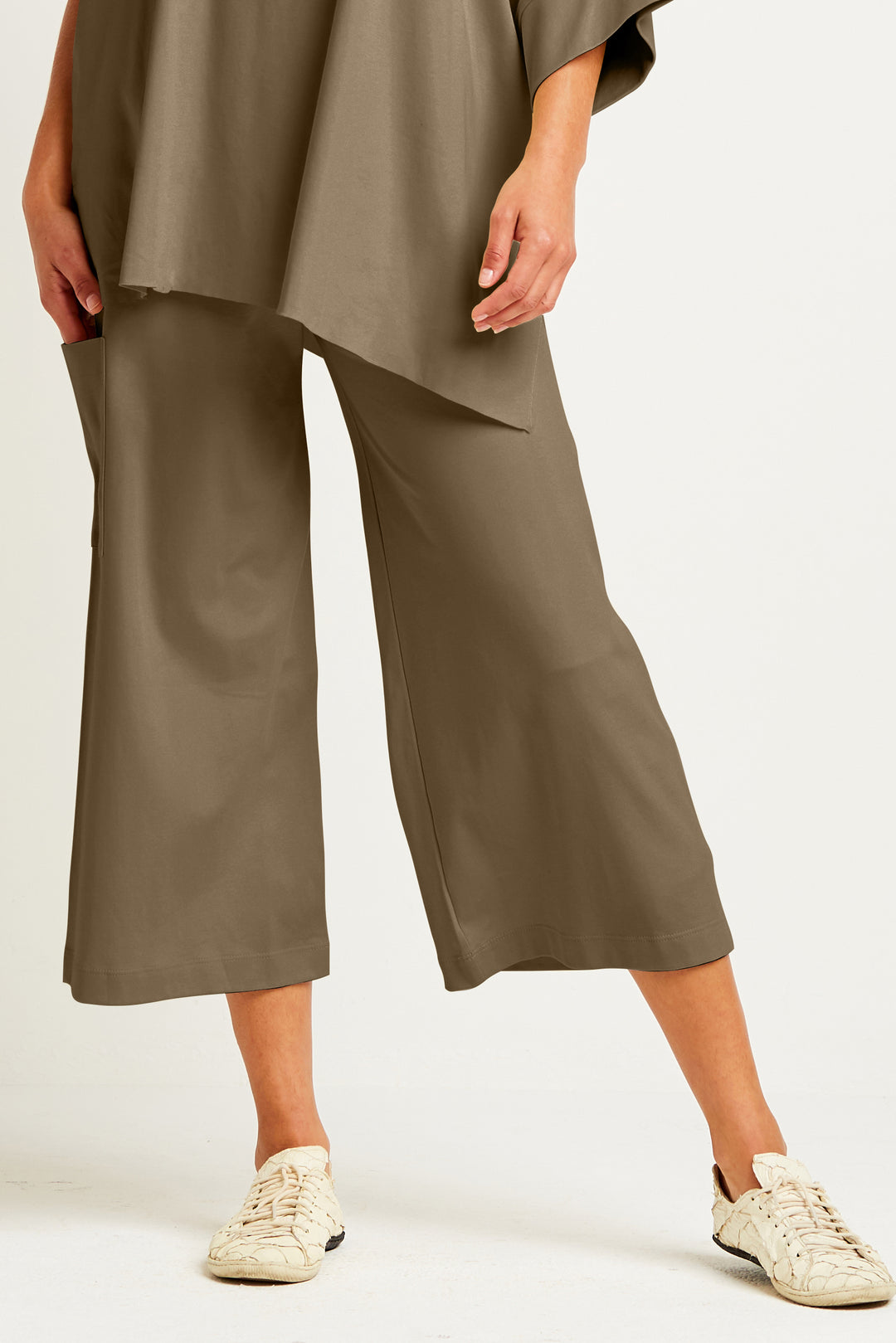 Pima Cotton Crop Gaucho Pants