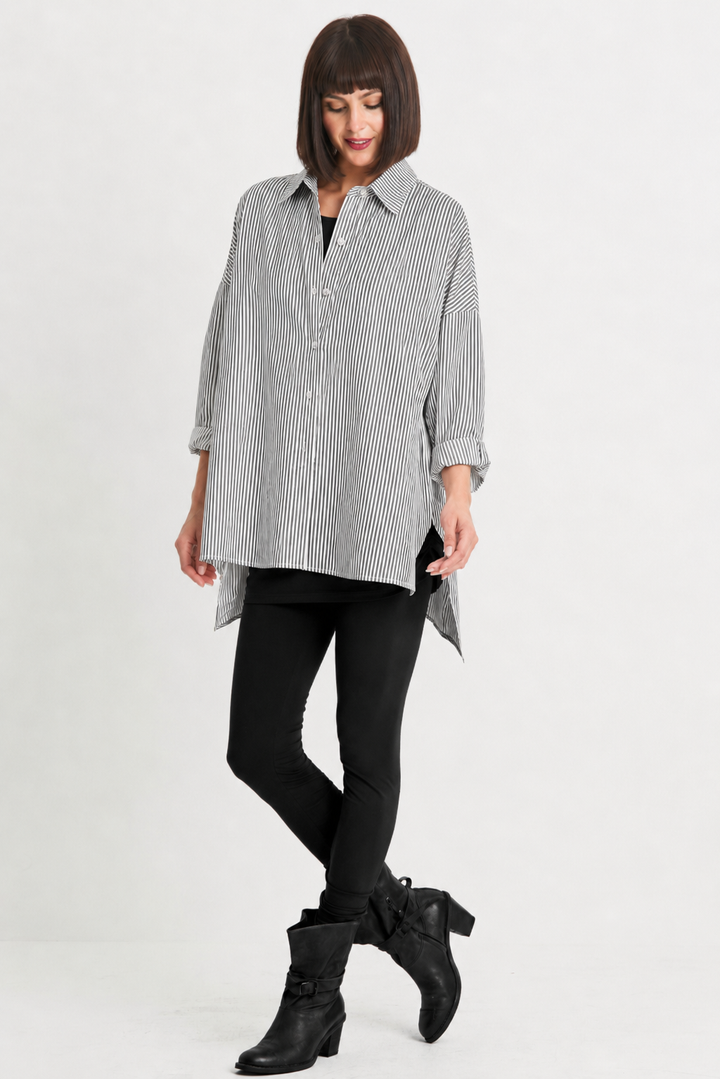 Cotton E-Z Shirt - Bold Stripe