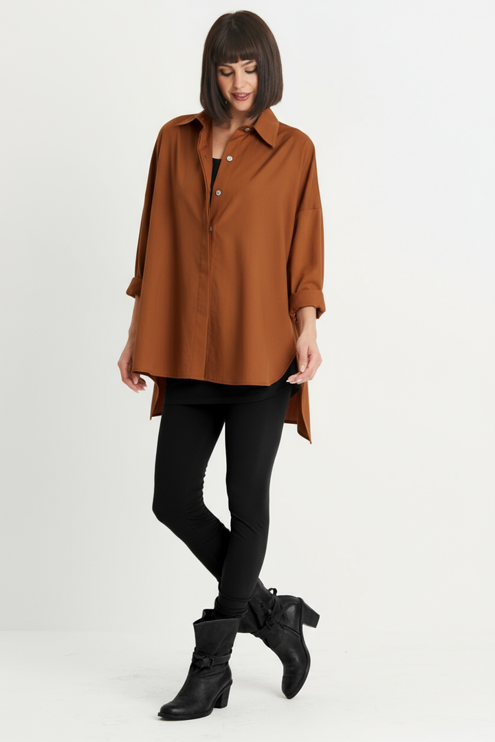 Cotton E-Z Shirt - Chestnut