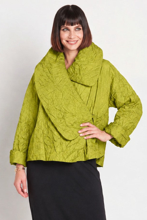 Crushed Nylon Dinner Jacket - Guacamole