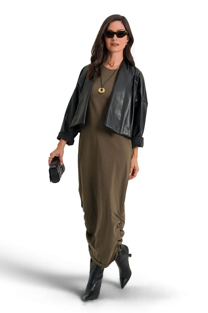 Vegan Leather Best Vest - Black