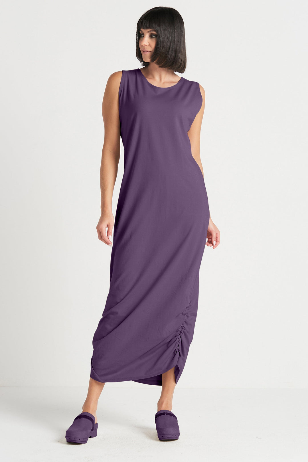 purple lycra dress Delray Long Sleeve Bodycon Dress in Lycra Ultra Violet
