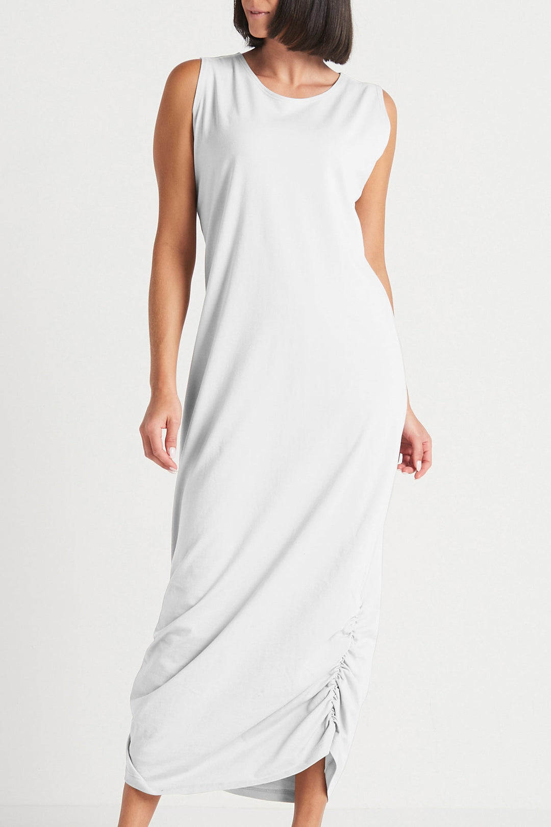 ruched tank dress Signature Ribbed