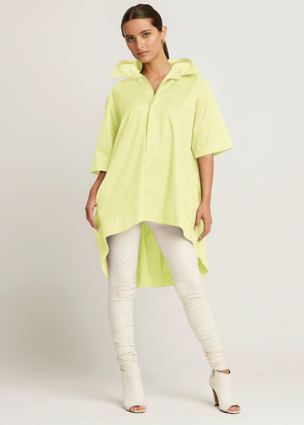 Cotton Pleat Back Shirt