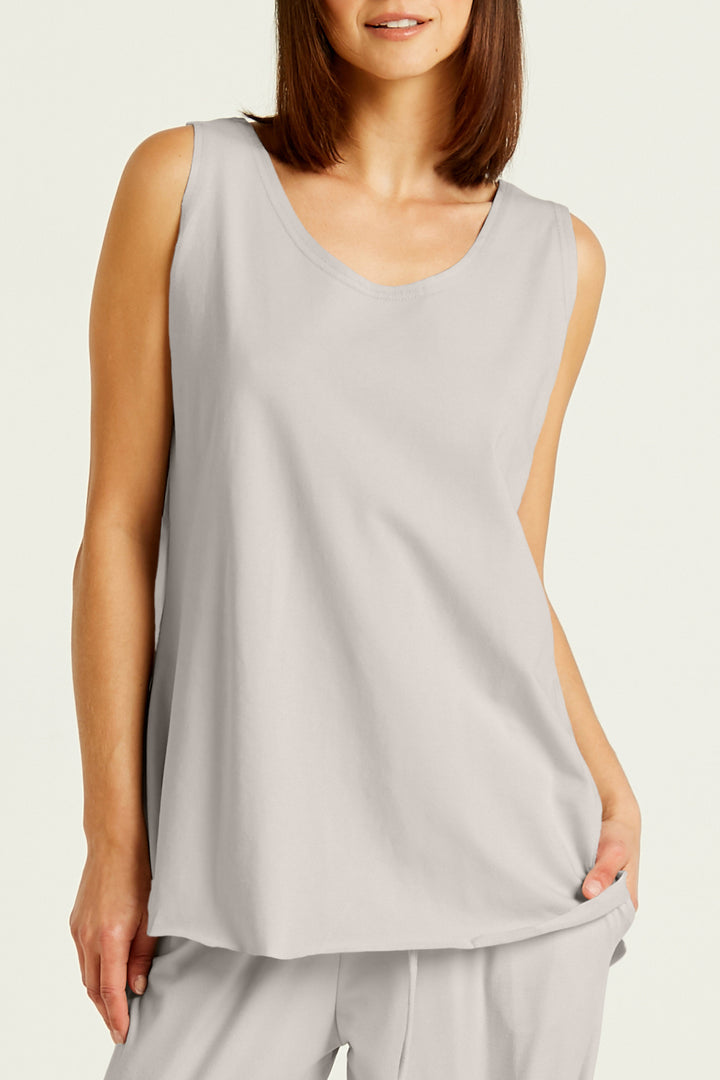 Cotton Lycra Shirttail Tank