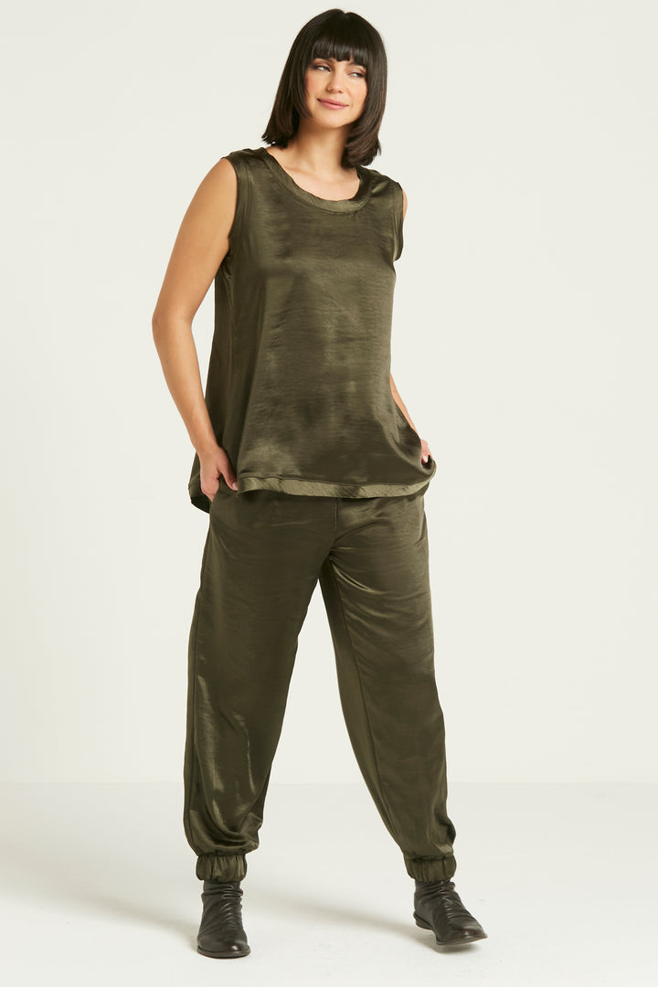 Sateen Shirttail Tank