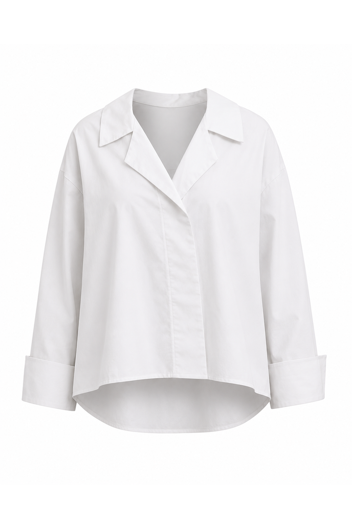 Cotton Mini Man Shirt - White