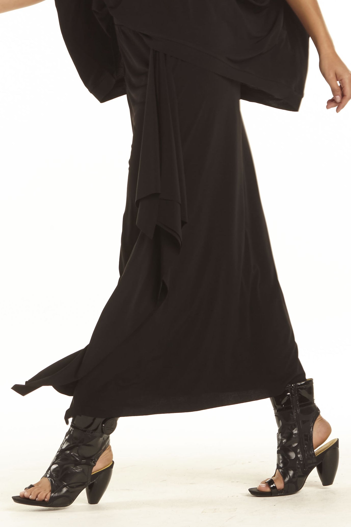 Matte Jersey Flange Skirt