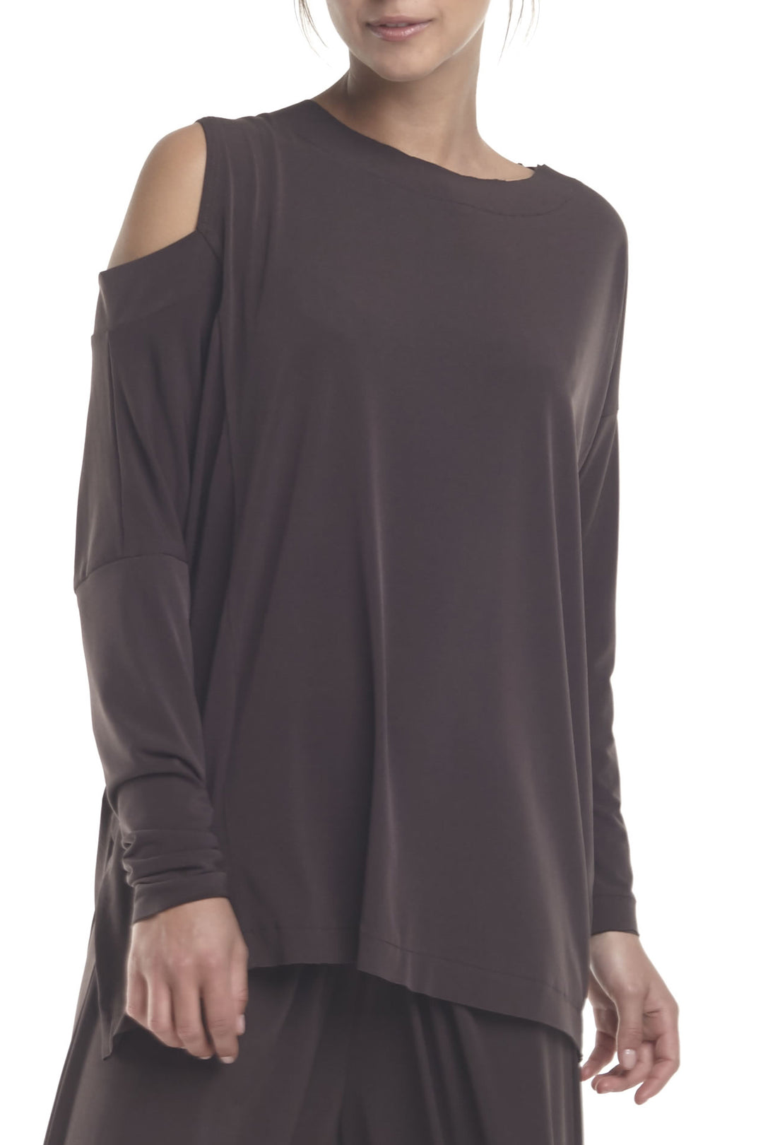 Matte Jersey Cool Shoulder Top