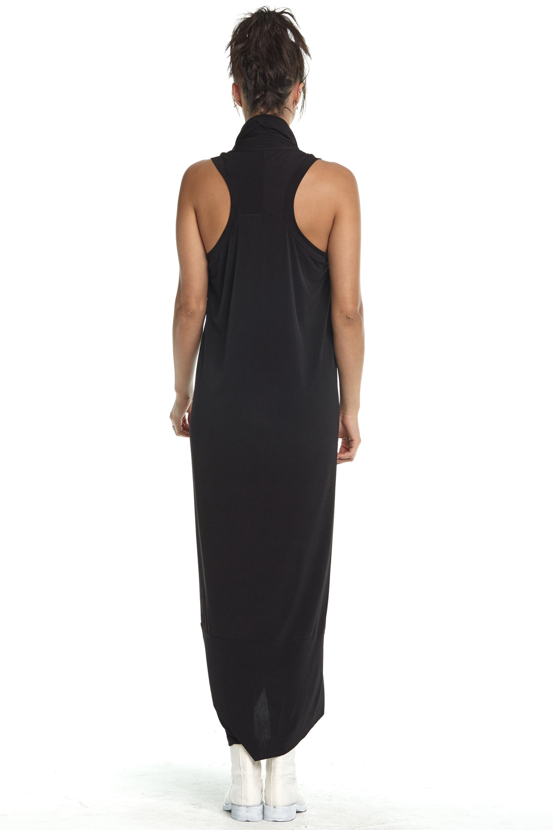 Matte Jersey Scarf Dress