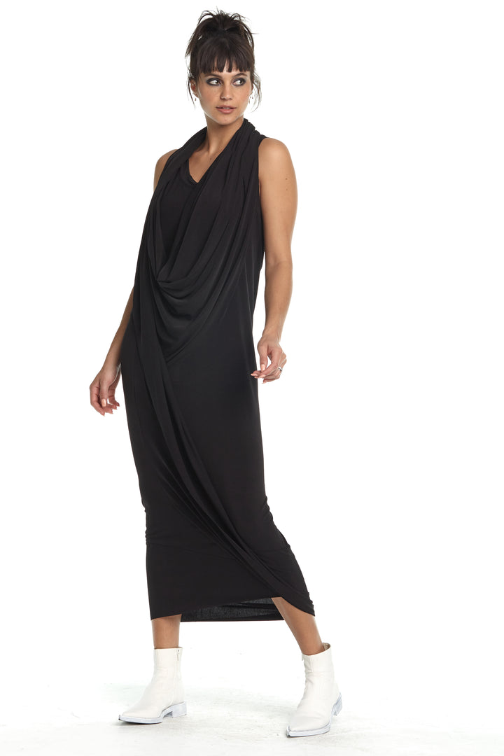 Matte Jersey Scarf Dress