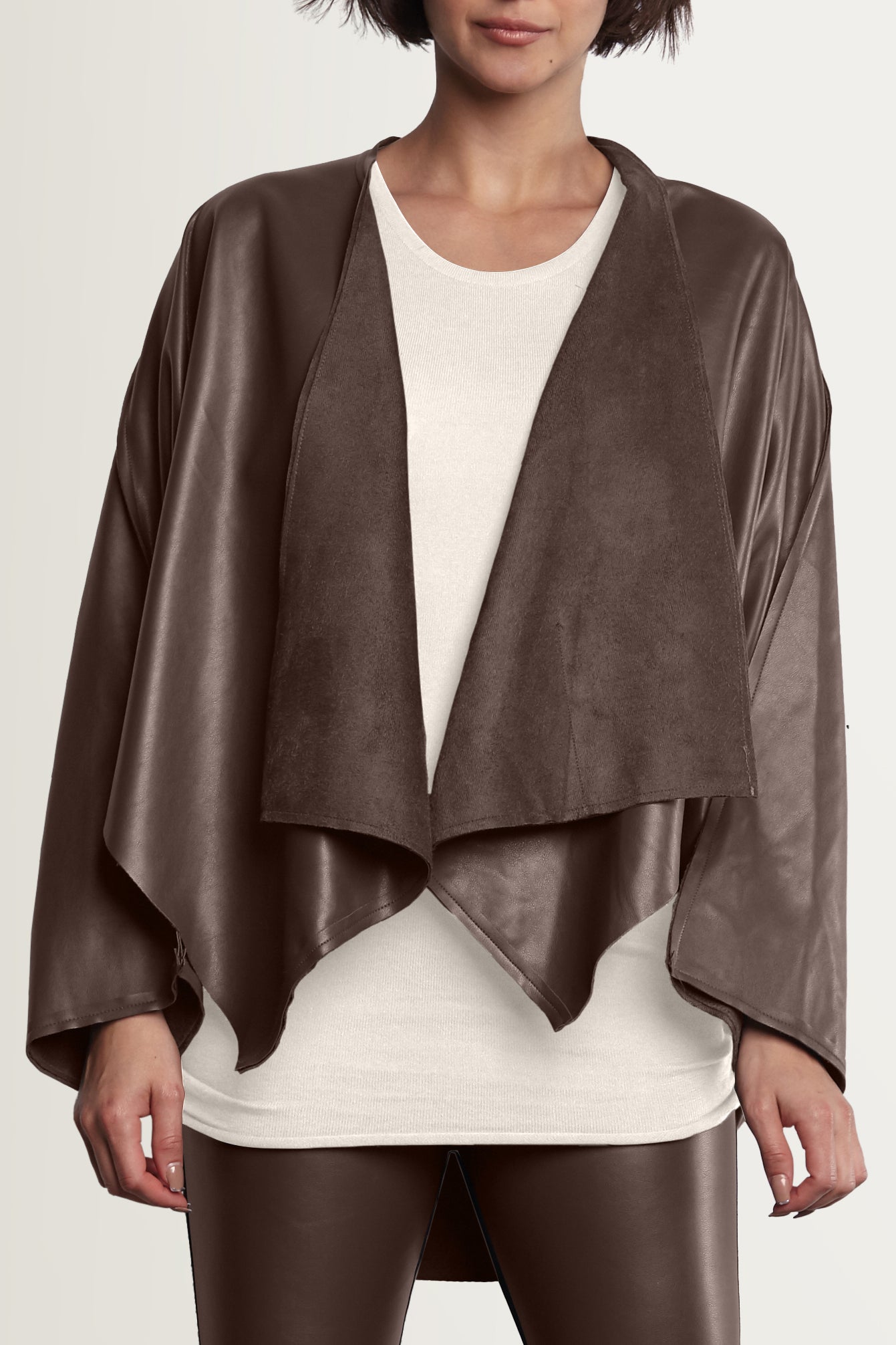 Vegan Leather Butterfly Jacket