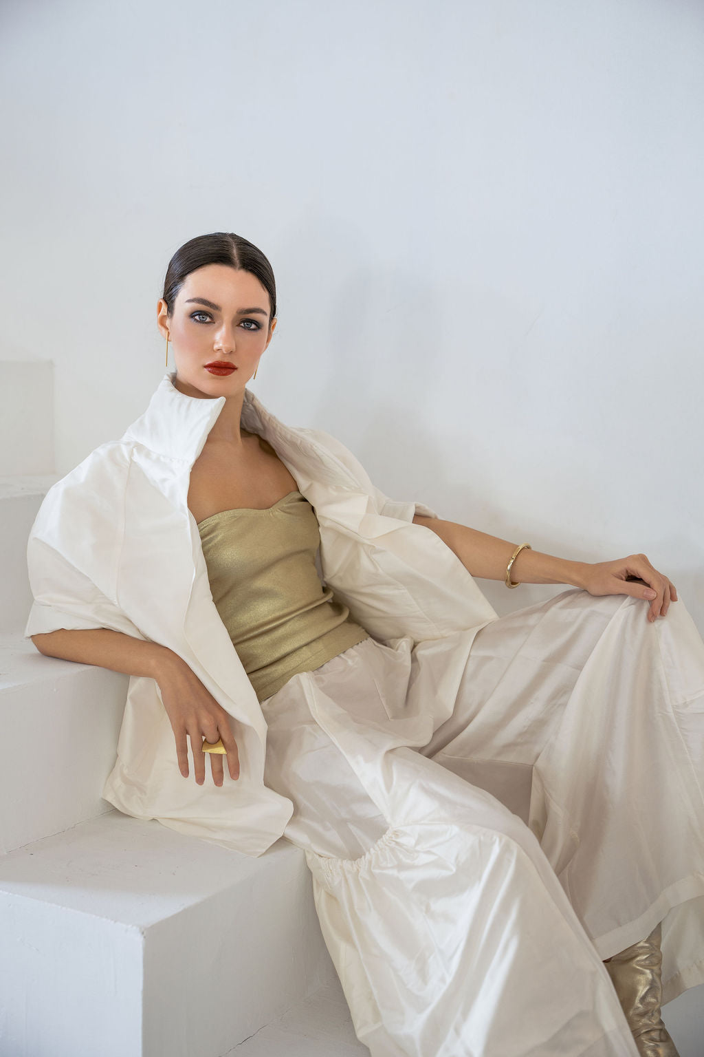 Holiday Dupioni Silk Chic Cape