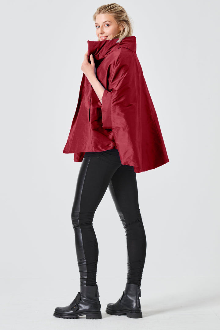 Dupioni Chic Cape - Red