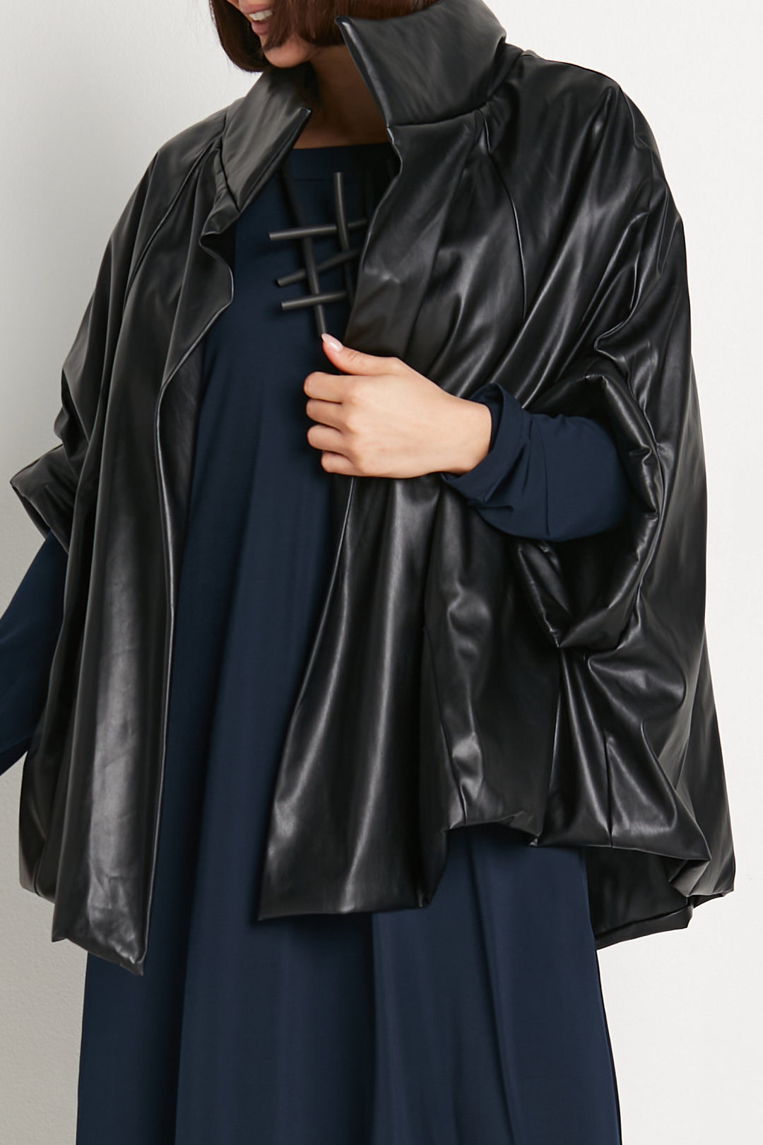 Vegan Leather Chic Cape