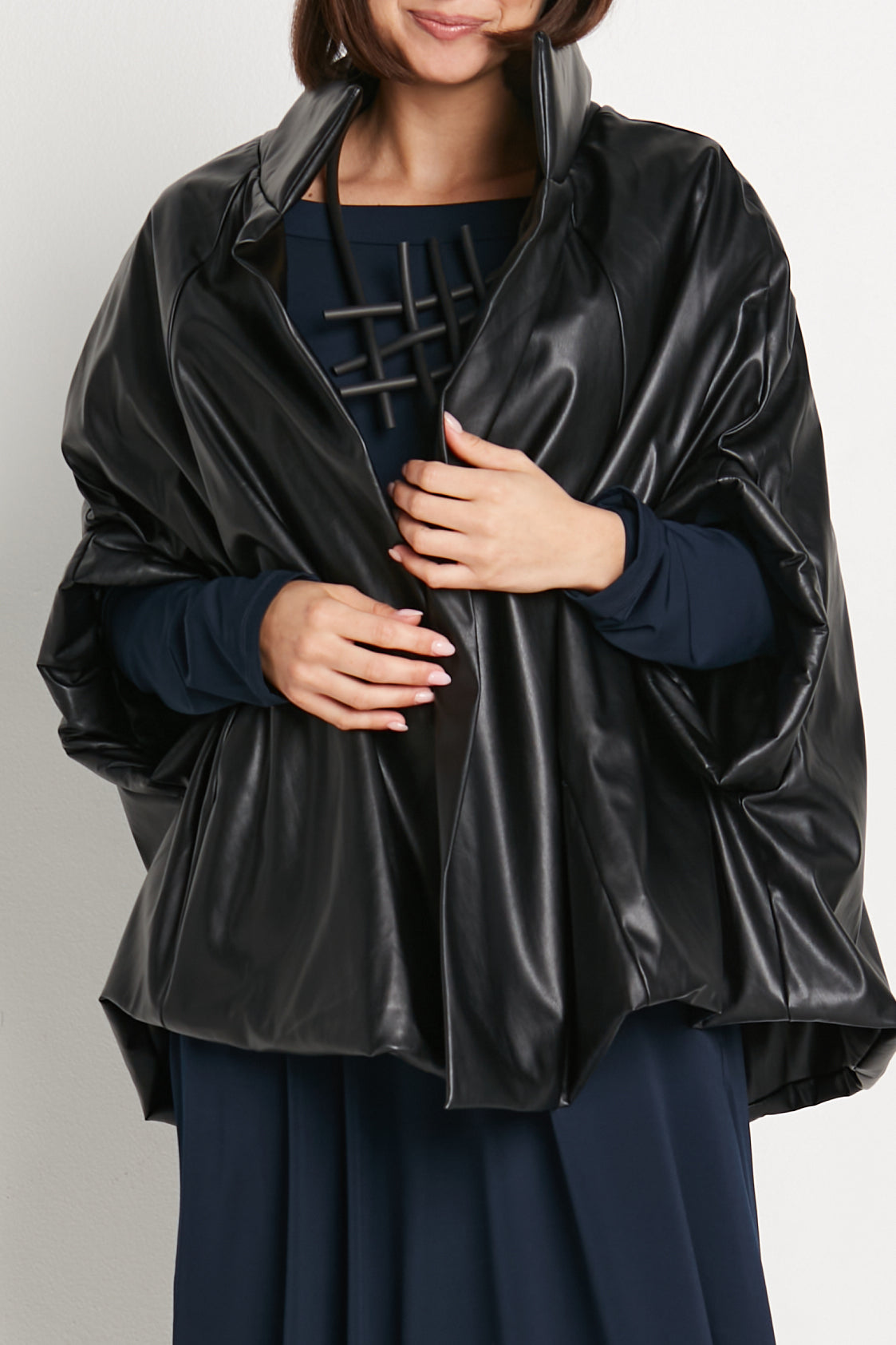 Vegan Leather Chic Cape – PLANET by Lauren G