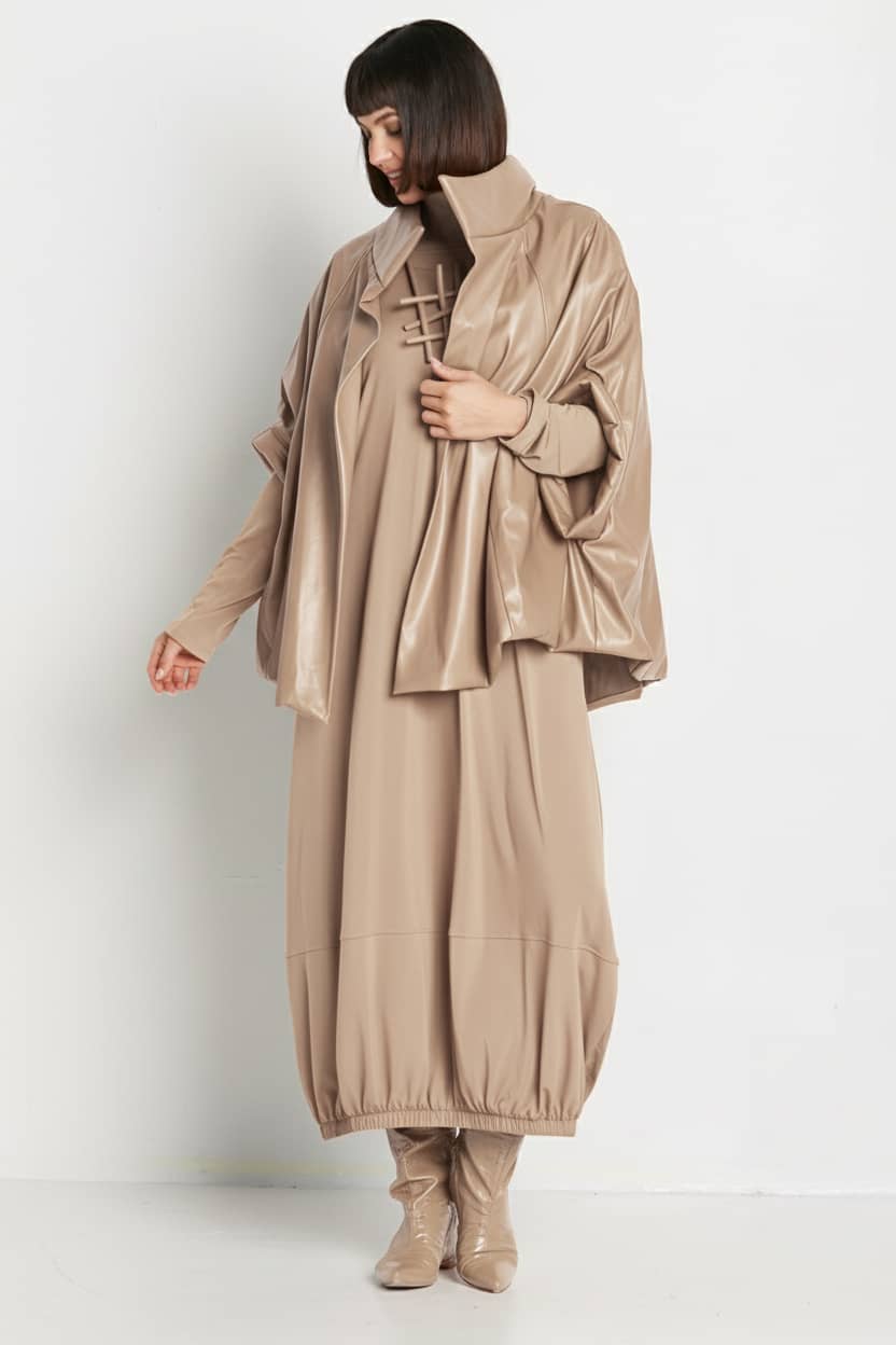 Vegan Leather Chic Cape