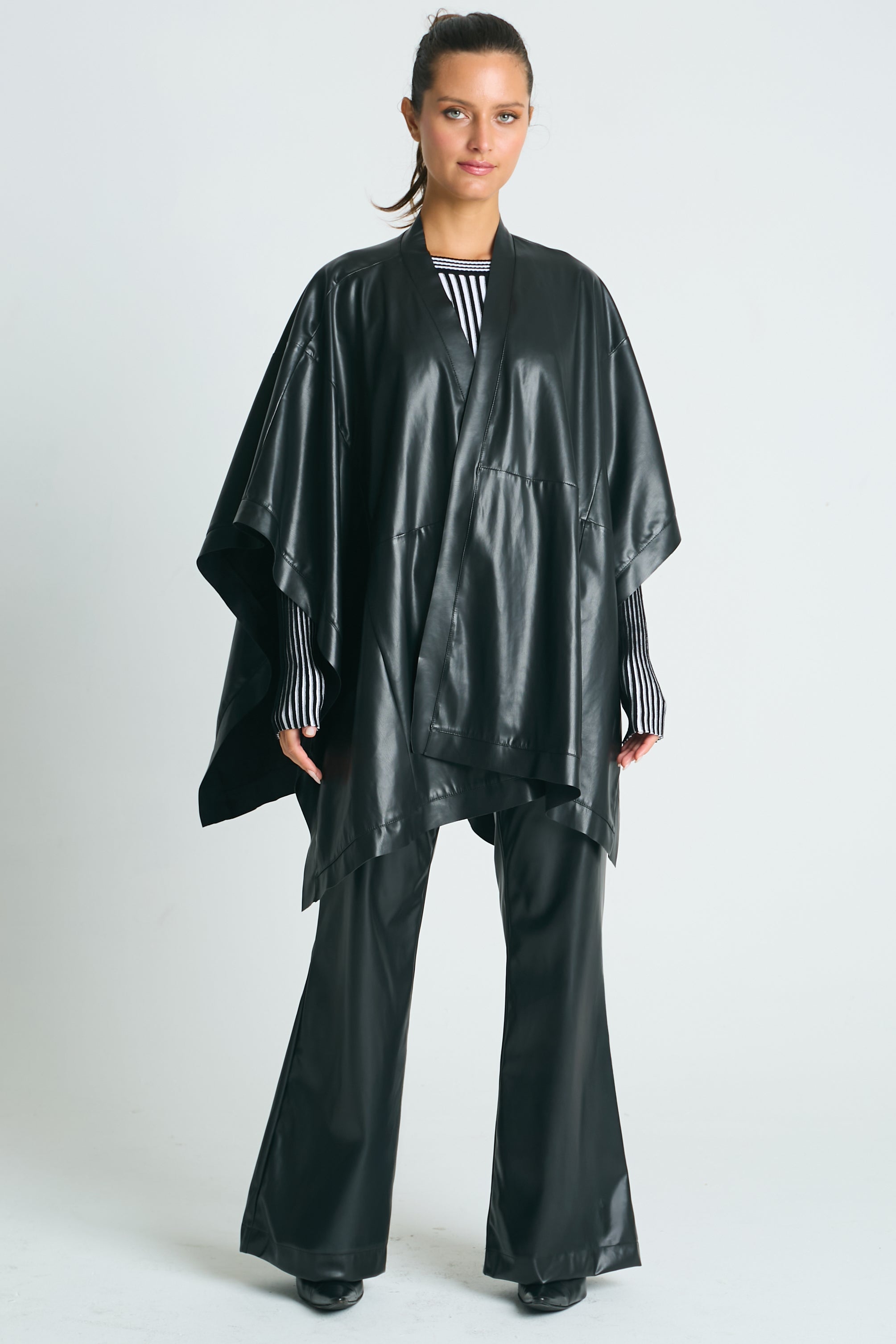 Vegan Leather Poncho – PLANET by Lauren G