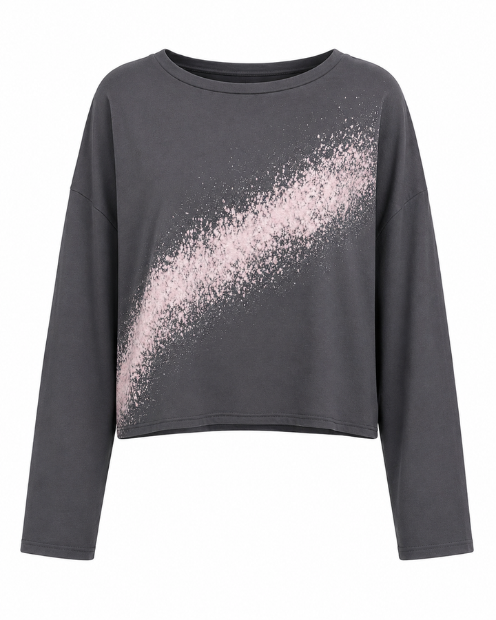 Pima Cotton Mini Bleached Luxury Boxy T-Shirt - Lava