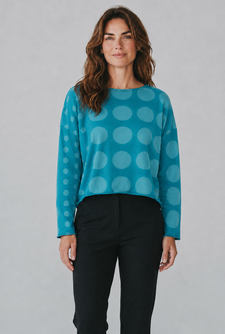 Circles Mini Luxury Boxy Tee - Galaxy