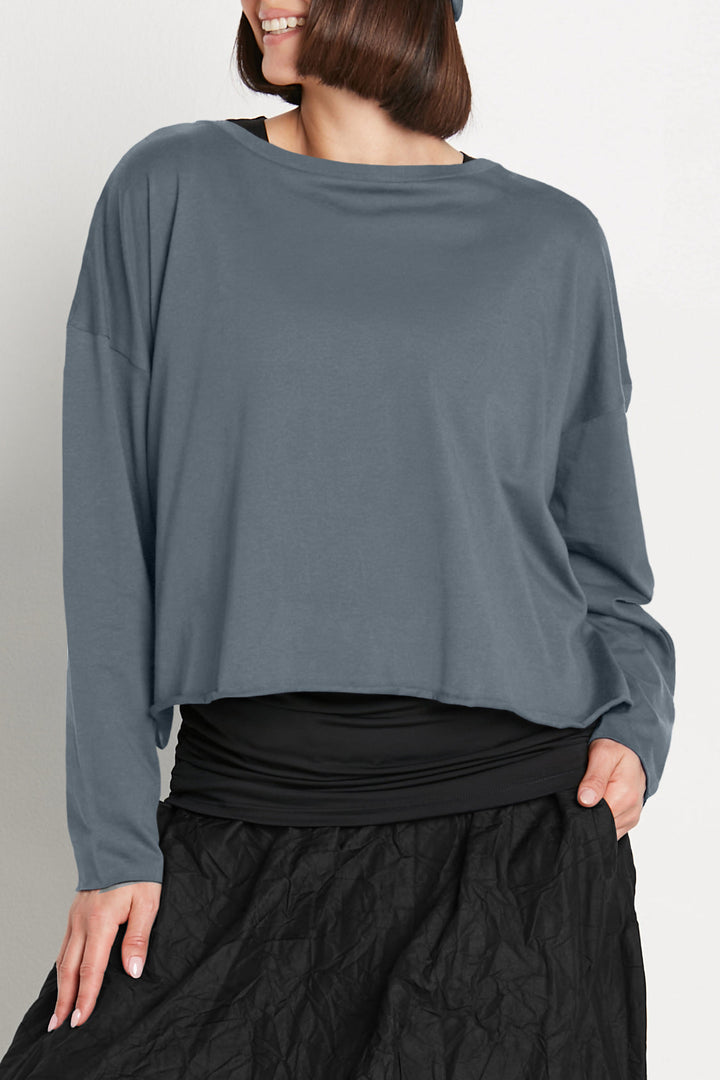 Pima Cotton Mini Luxury Boxy T-Shirt - Vapor