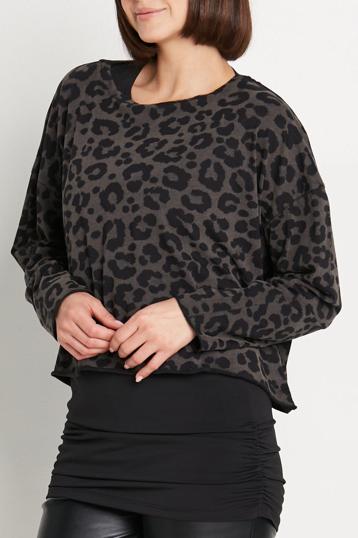 Pima Cotton Leopard Mini Boxy T