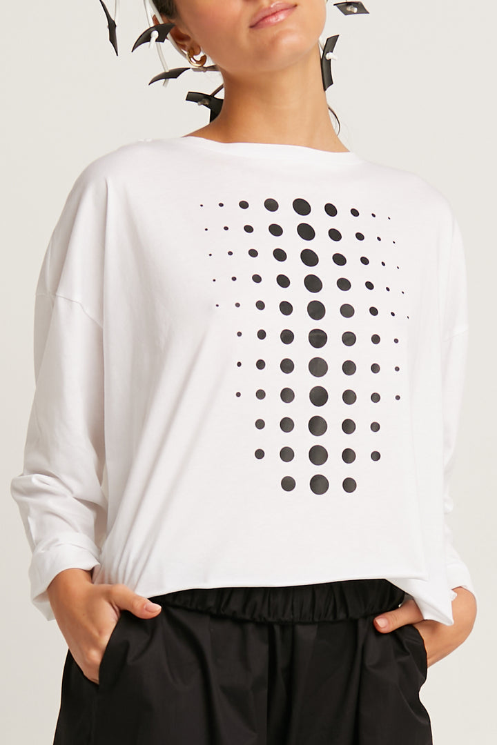 Pima Cotton Dot Dot Dot Mini Luxury Boxy T