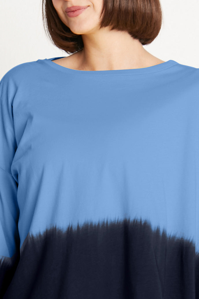 Pima Cotton Dip Dyed Mini Luxury Boxy T