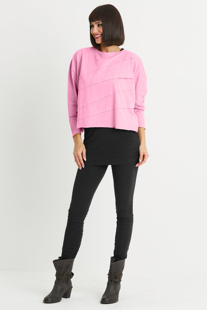 Pima Cotton Mini Tucked Tee