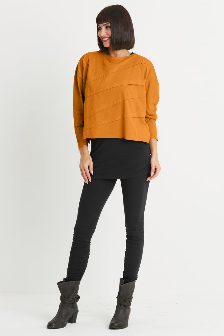 Pima Cotton Mini Tucked Tee