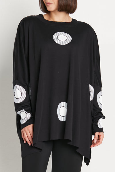 Planet By Lauren G - Pima Cotton Celestial Luxury Boxy T
