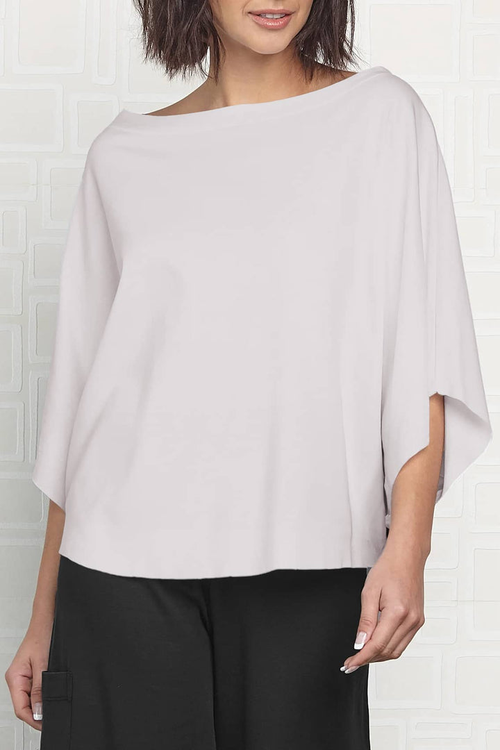Pima Cotton Luxury Bateau Tee - Putty