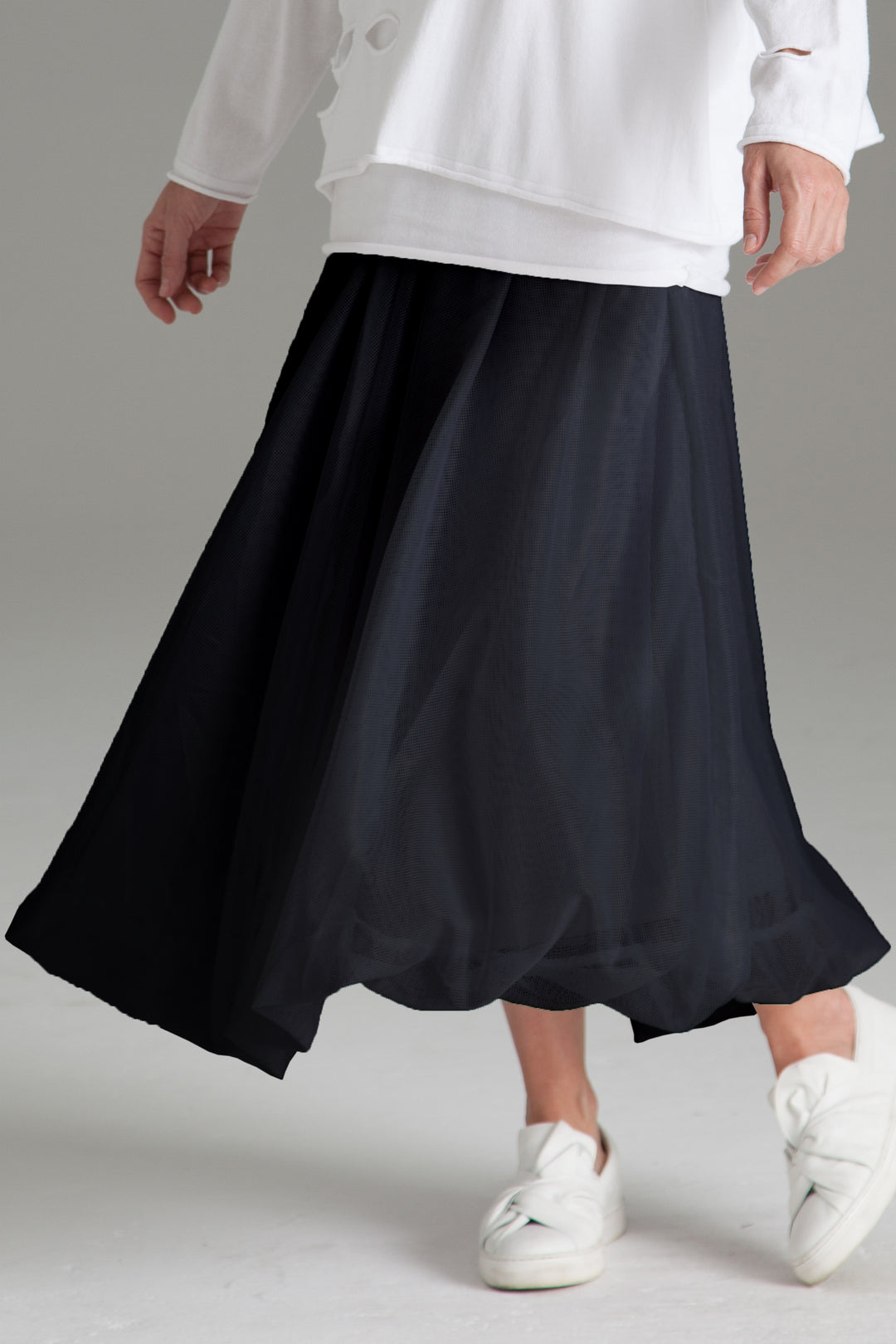 Mesh Bubble Skirt