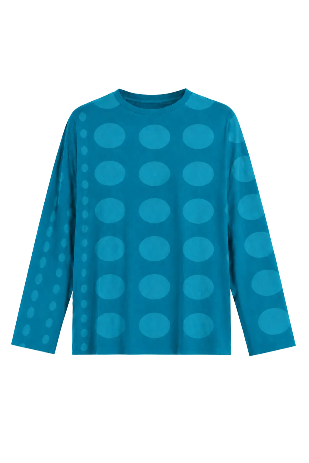 Pima Cotton Circles Luxury Boxy Tee - Galaxy