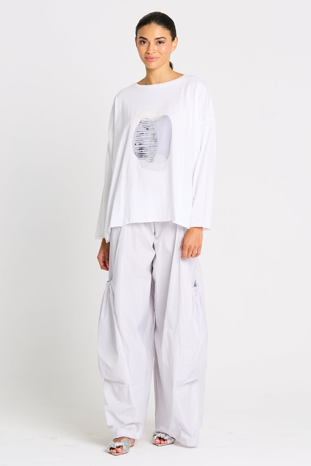 Pima Cotton "Tranquility" Luxury Boxy Tee