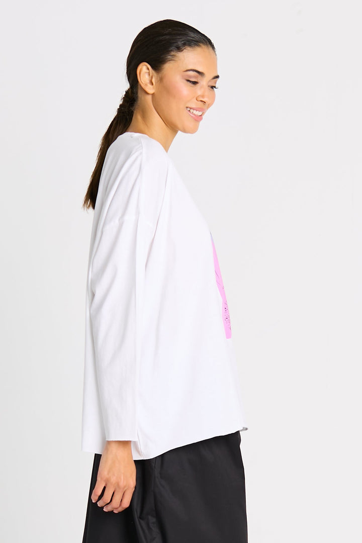 Pima Cotton "Saturn" Luxury Boxy Tee