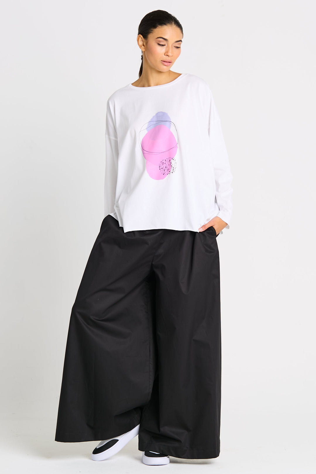 Pima Cotton "Saturn" Luxury Boxy Tee