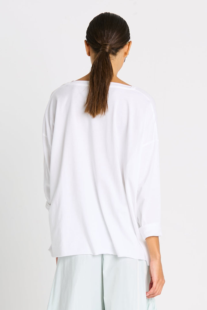 Pima Cotton "Watercolor" Luxury Boxy Tee