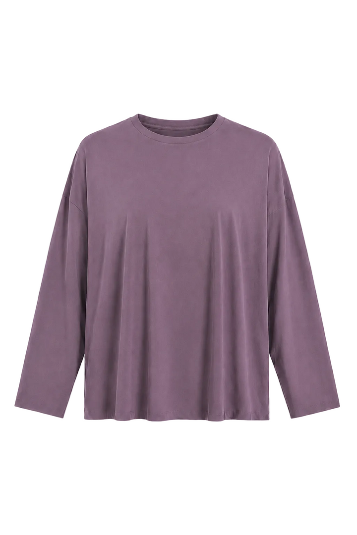 Pima Cotton Luxury Boxy T-Shirt - Amethyst