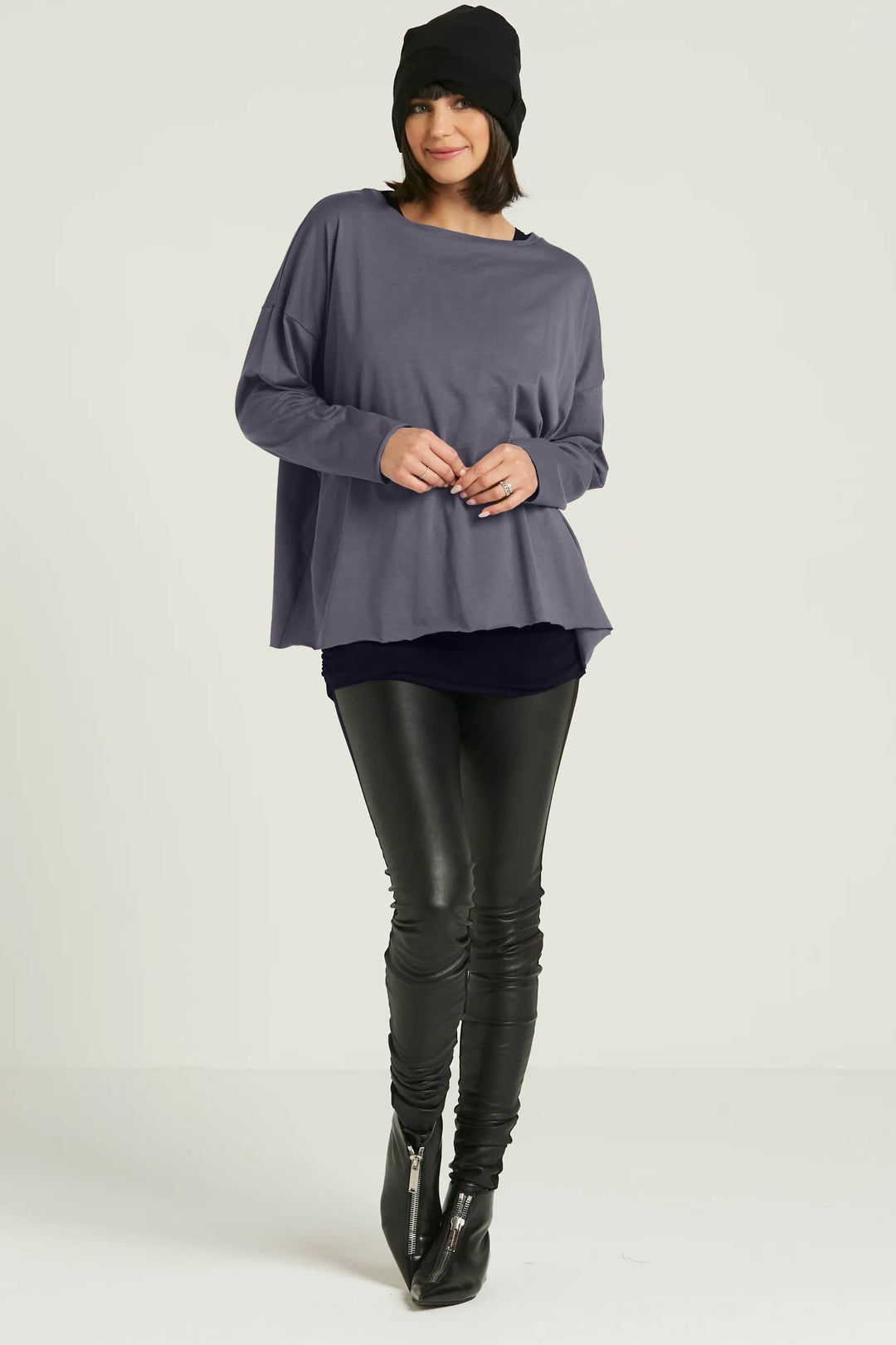 Pima Cotton Luxury Boxy T-Shirt - Lava