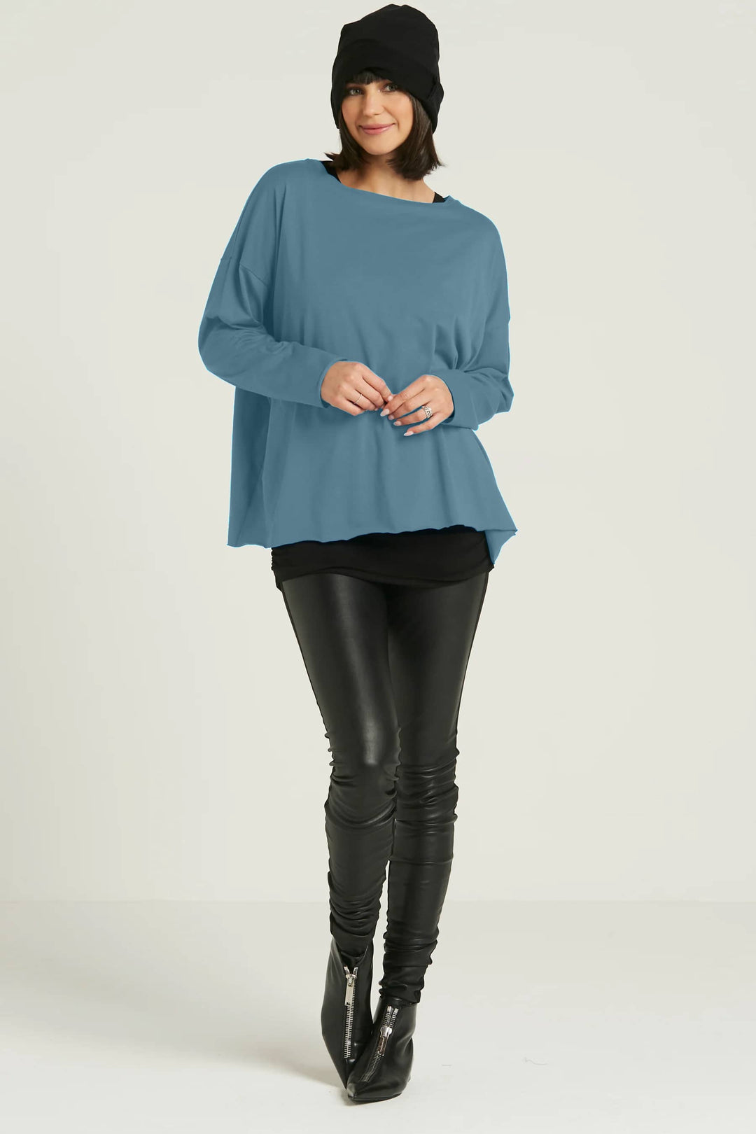 Pima Cotton Luxury Boxy T-Shirt - Vapor