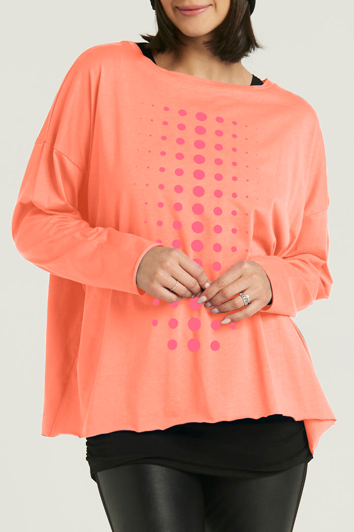 Pima Cotton Dot Dot Dot Luxury Boxy T