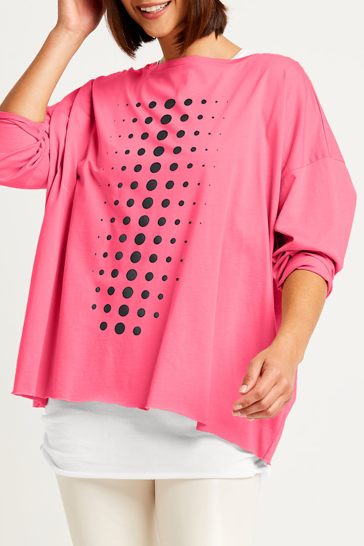 Pima Cotton Dot Dot Dot Luxury Boxy T